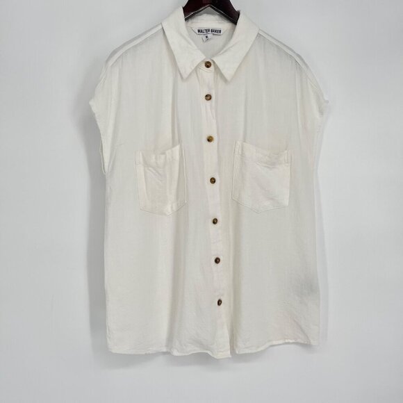 WALTER BAKER Sylvia Top In White Size‎ Medium - Picture 9 of 9